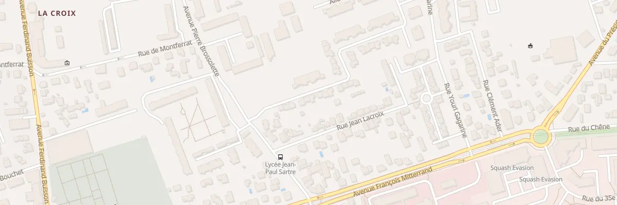 Plan du 16 Rue Verlaine à Bron