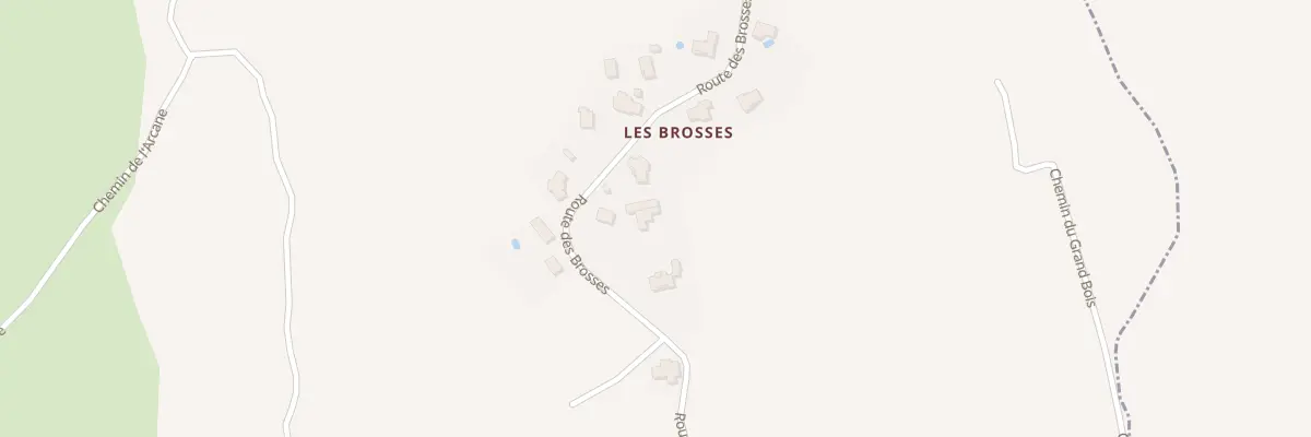 Plan du 5030 Les Brosses à Vernioz