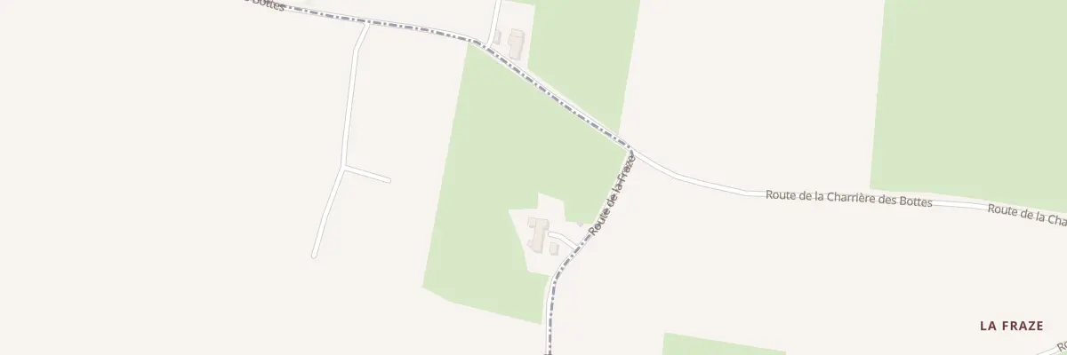 Plan du 1535 Rte de la Fraze à Baneins