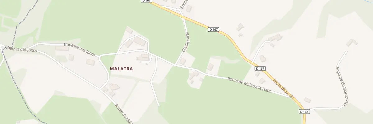 Plan du 284 Rte de Malatra le Haut à Saint-Sorlin-de-Vienne