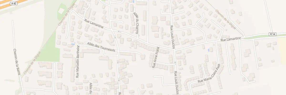 Plan du 30 Rue Lamartine à Vaulx-en-Velin