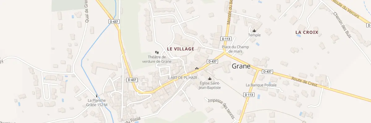 Plan du 5659 Le Village à Grane
