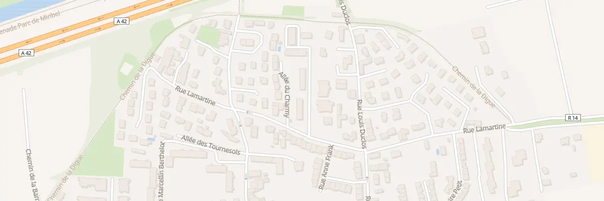 Plan du 25 Rue Lamartine à Vaulx-en-Velin