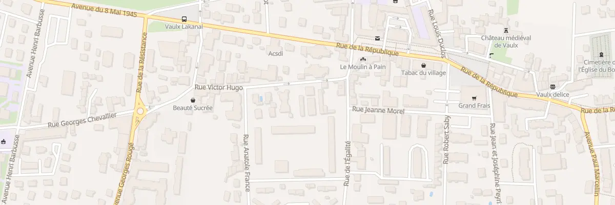 Plan du 30 Rue Victor Hugo à Vaulx-en-Velin