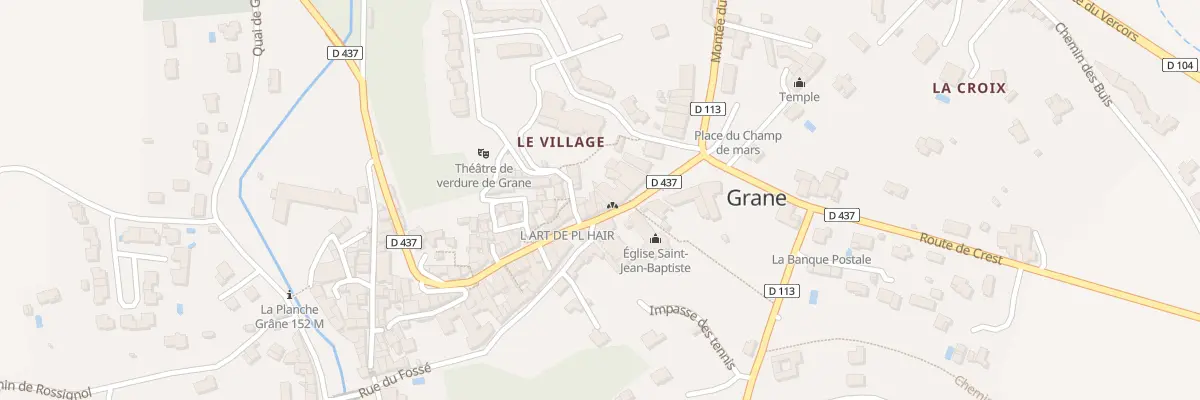 Plan du 2 Grande Rue à Grane