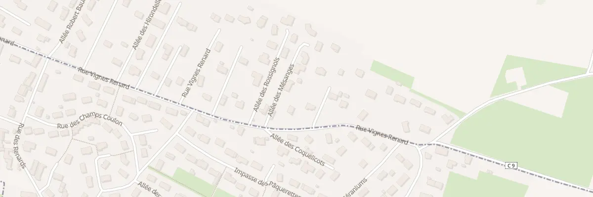 Plan du 29 Rue Vignes Renard à Châtenoy-en-Bresse