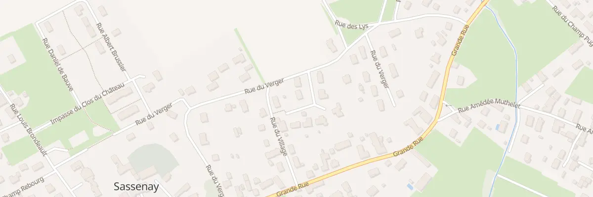 Plan du 14I Rue du Verger à Sassenay