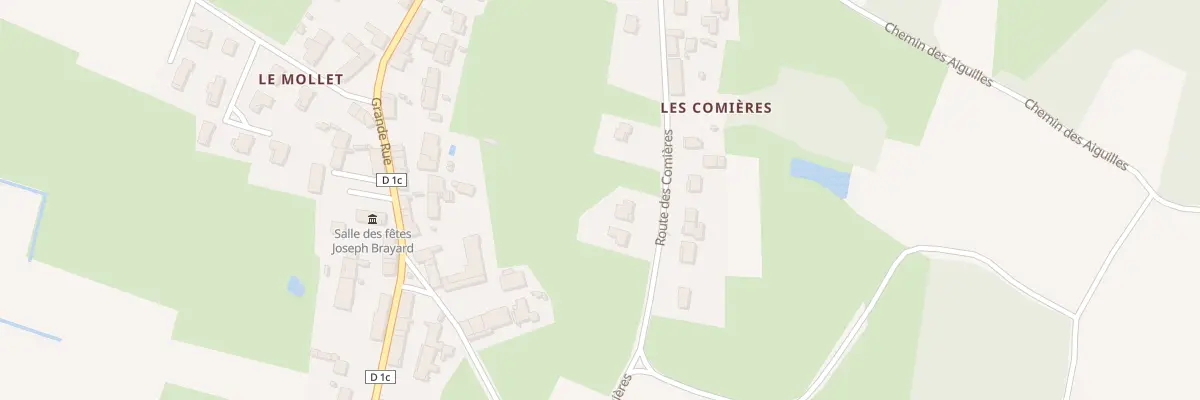 Plan du 513 Rte des Comieres à Reyssouze