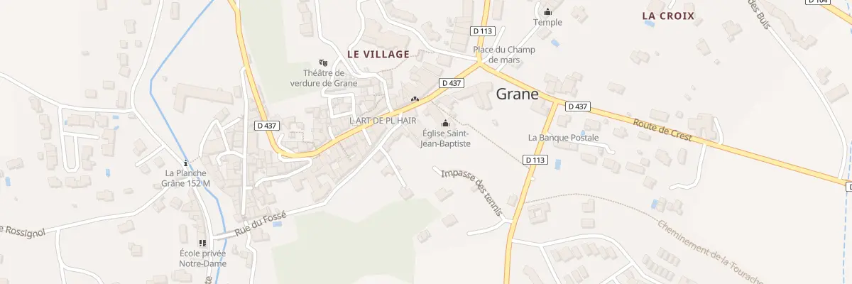 Plan du 5637 Le Village à Grane