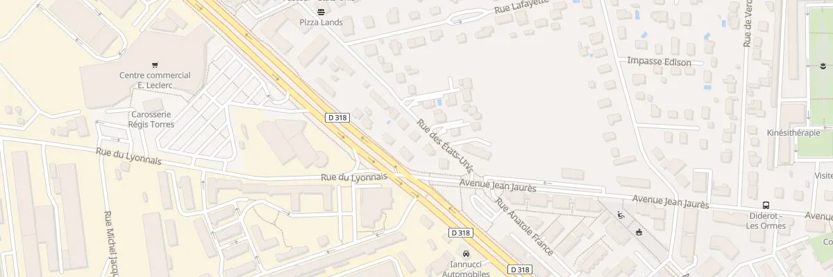 Plan du 5 Rue des Etats Unis à Saint-Priest