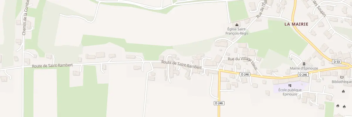 Plan du 130 Rte de Saint-Rambert à Épinouze