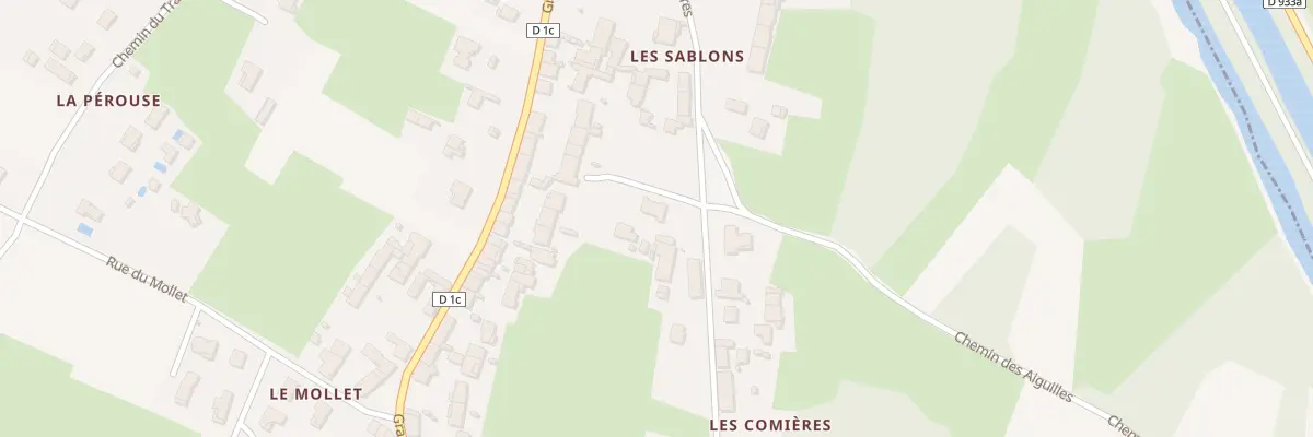 Plan du 286 Rte des Comieres à Reyssouze