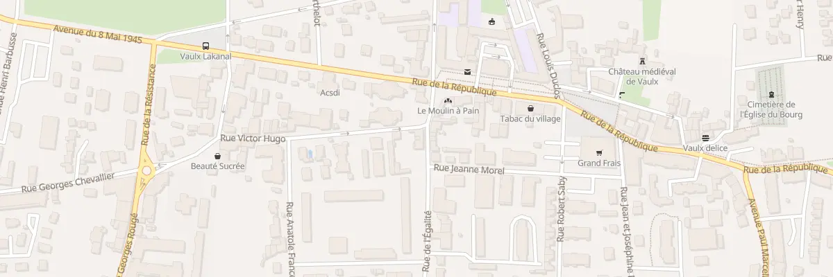 Plan du 36 Rue Victor Hugo à Vaulx-en-Velin