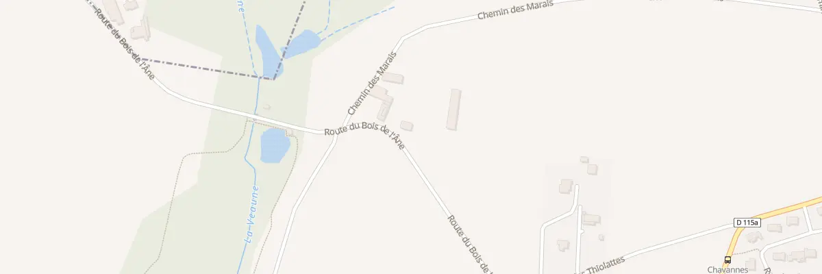 Plan du 482 Rte du Bois de l’Ane à Chavannes