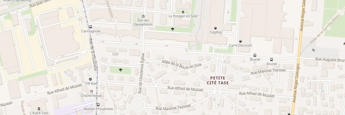Plan du 3 All de la Boule en Soie à Vaulx-en-Velin