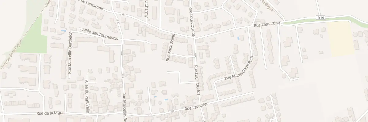 Plan du 1 Rue Anne Frank à Vaulx-en-Velin