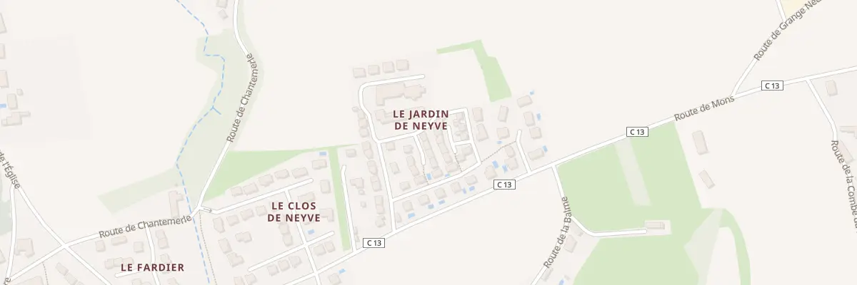 Plan du 28 Rte de Mons à Serpaize