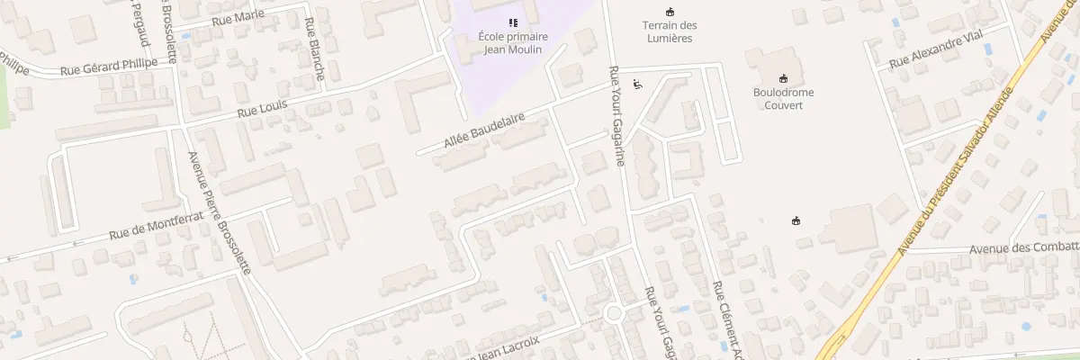 Plan du 67 Rue Verlaine à Bron