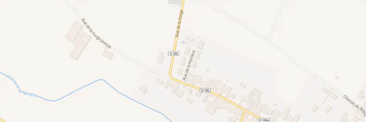 Plan du 3 Rue de la Perriere à Orges