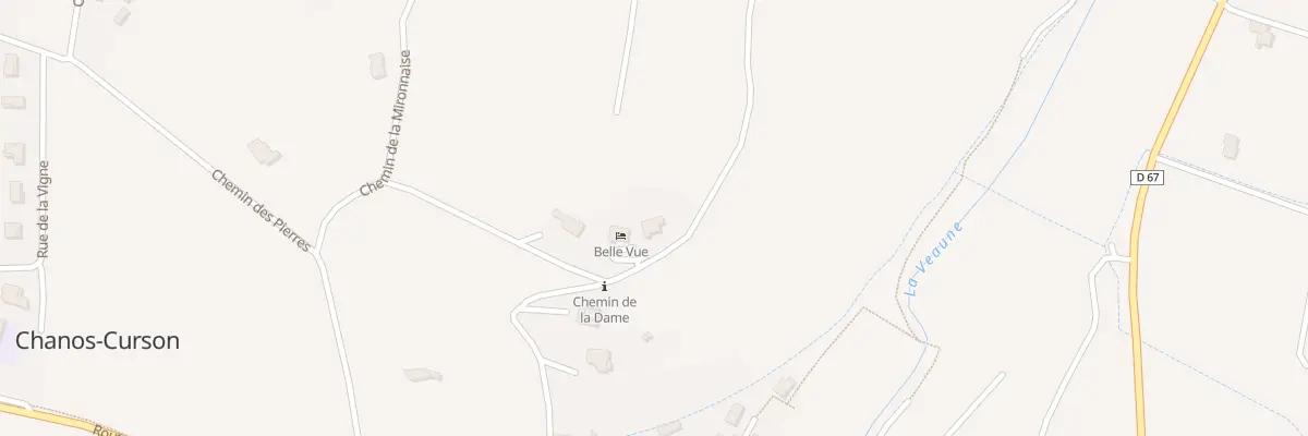 Plan du 225 Che de la Motte à Chanos-Curson
