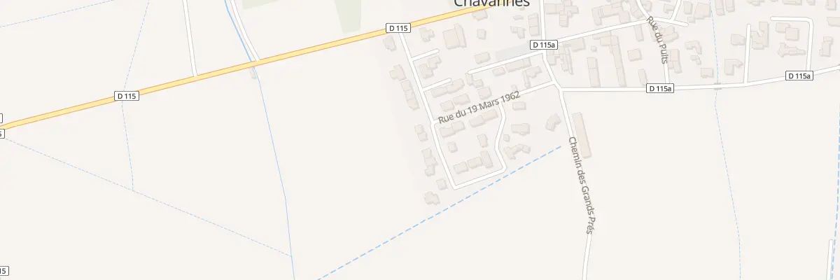 Plan du 289 Rue du 19 Mars 1962 à Chavannes