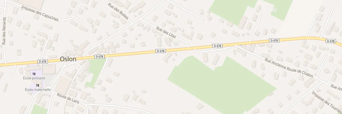 Plan du 14 Rte de St Germain du Bois à Oslon