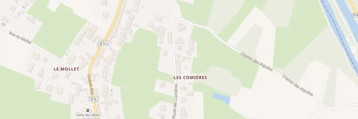 Plan du 386 Rte des Comieres à Reyssouze