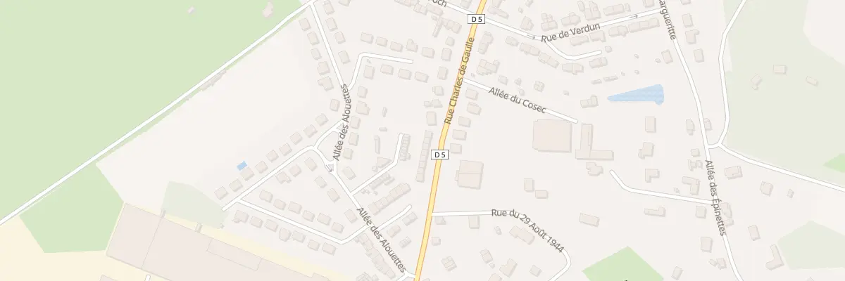 Plan du 64 Rue Charles de Gaulle à Floing