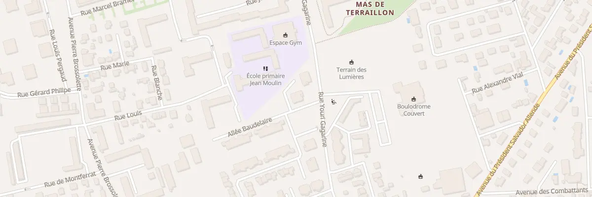 Plan du 93 Rue Verlaine à Bron