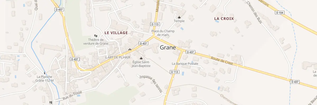 Plan du 22 Pl du Champ de Mars à Grane