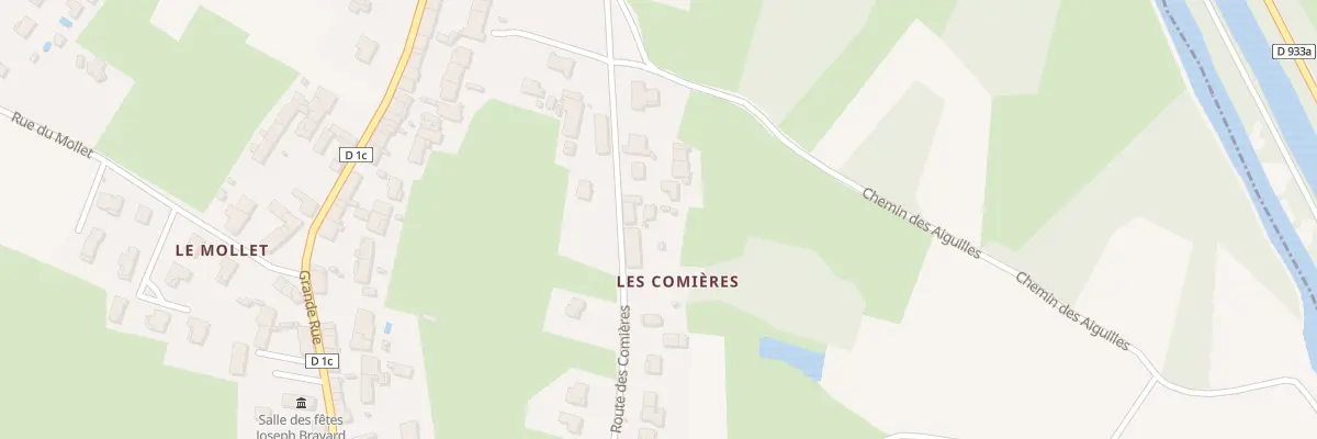 Plan du 388 Rte des Comieres à Reyssouze