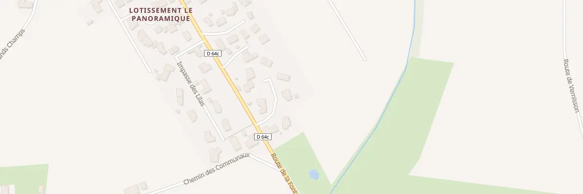 Plan du 64 Imp des Acacias à L’Abergement-Clémenciat