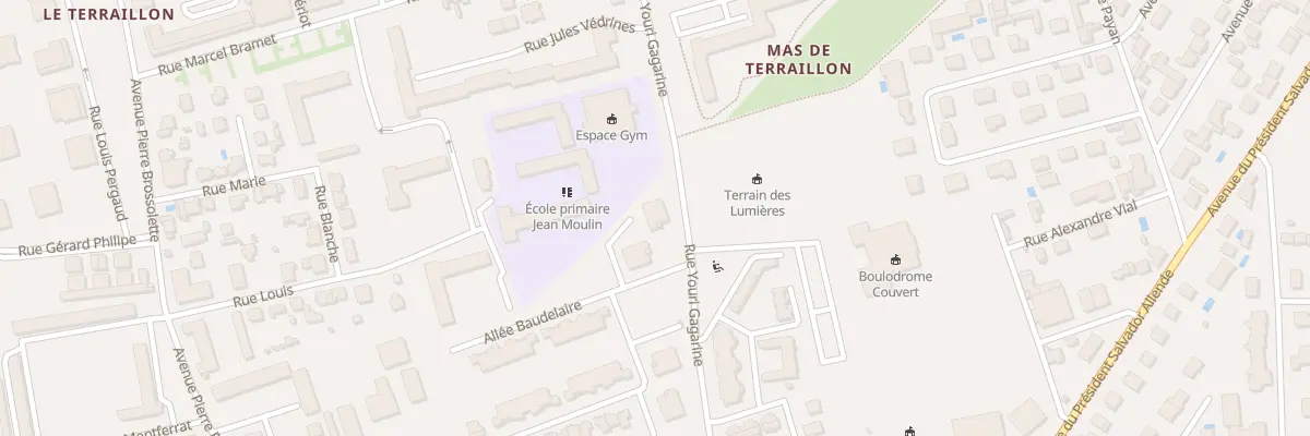 Plan du 95 Rue Verlaine à Bron