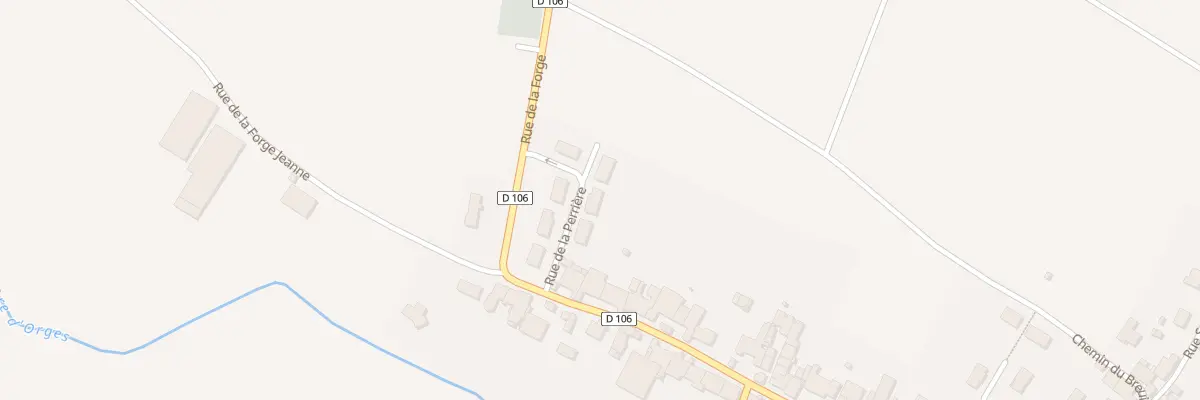 Plan du 4 Rue de la Perriere à Orges