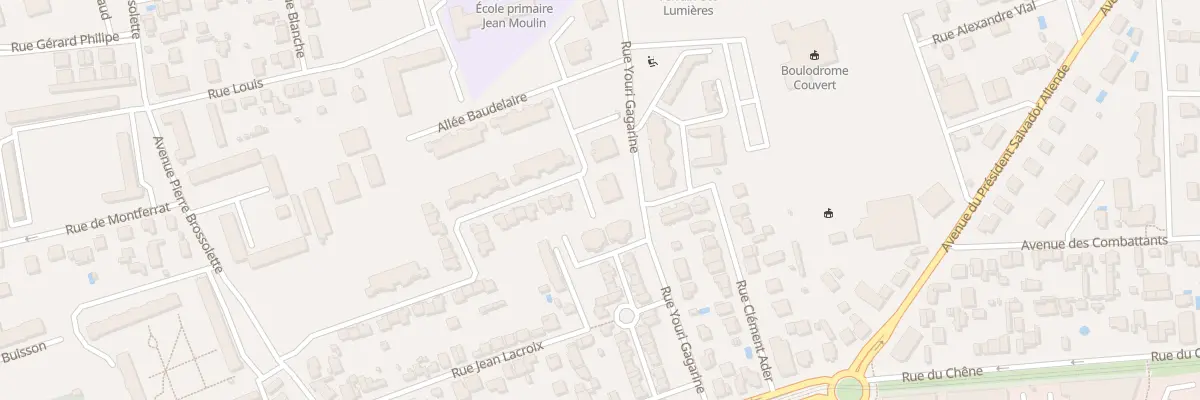 Plan du 68 Rue Verlaine à Bron