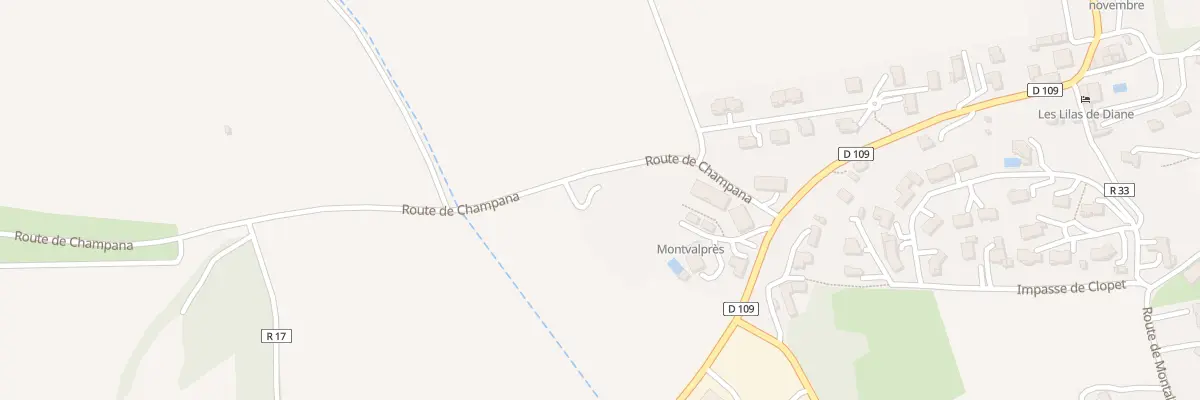 Plan du 156 Imp Montvalprès à Claveyson
