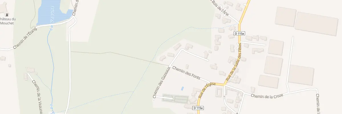Plan du 110B Che des Fonts à Chavannes