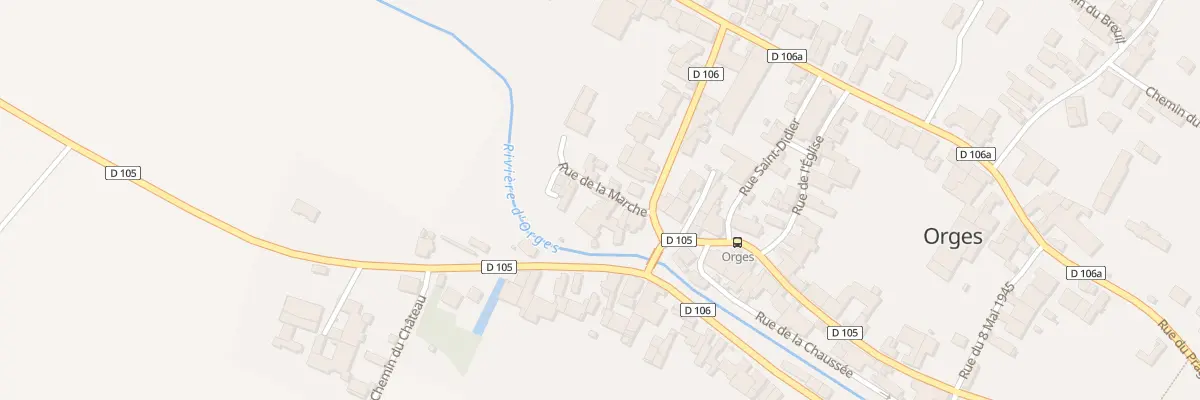 Plan du 1 Rue de la Marche à Orges