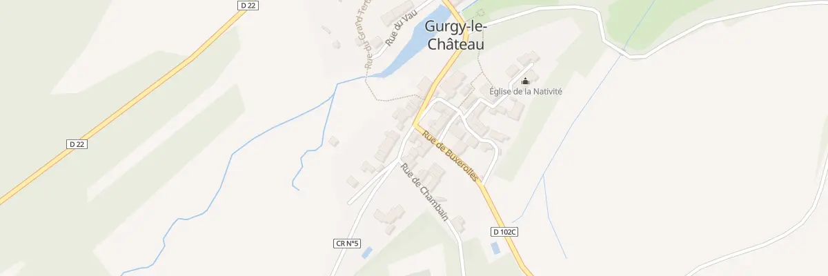 Plan du 2 Rue de Buxerolles à Gurgy-le-Château