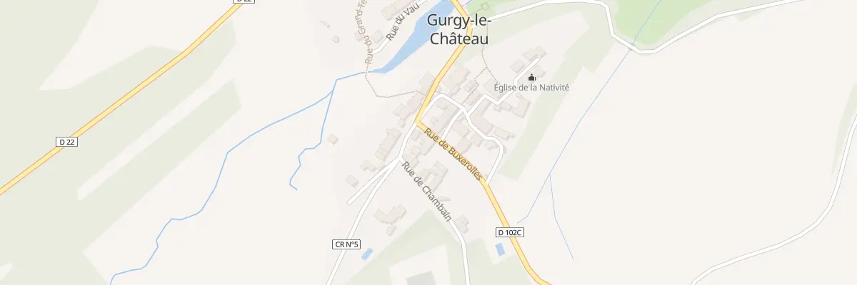 Plan du 4 Rue de Buxerolles à Gurgy-le-Château
