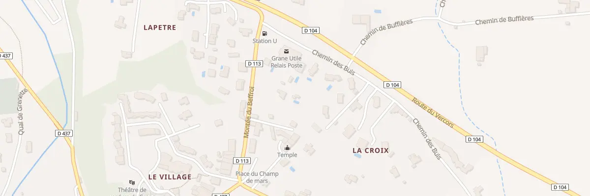 Plan du 5448 La Croix à Grane