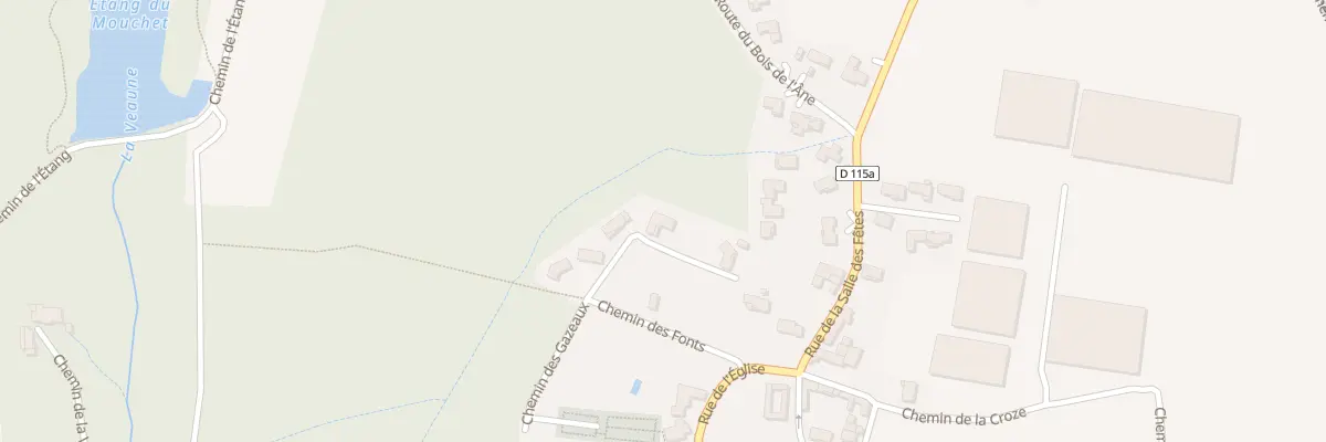 Plan du 110D Les Fonts à Chavannes