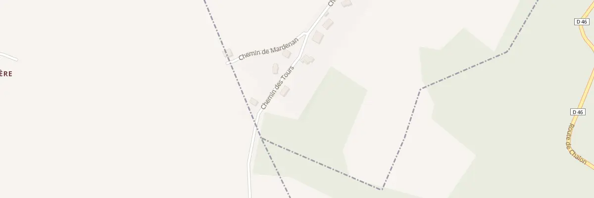Plan du 5262 Chem des Tours à Chalon