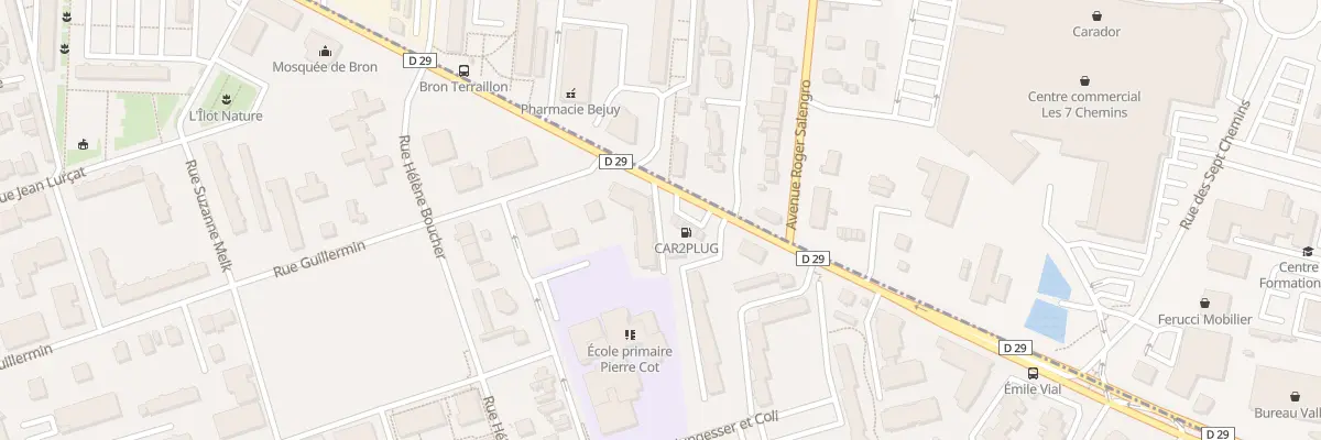 Plan du 372 Rte de Genas à Bron