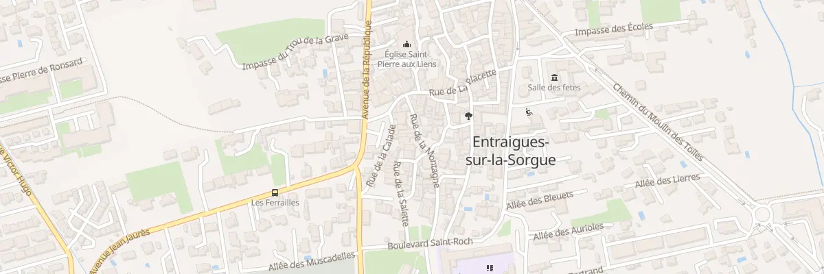 Plan du 6259 Rue de la Montagne à Entraigues-sur-la-Sorgue
