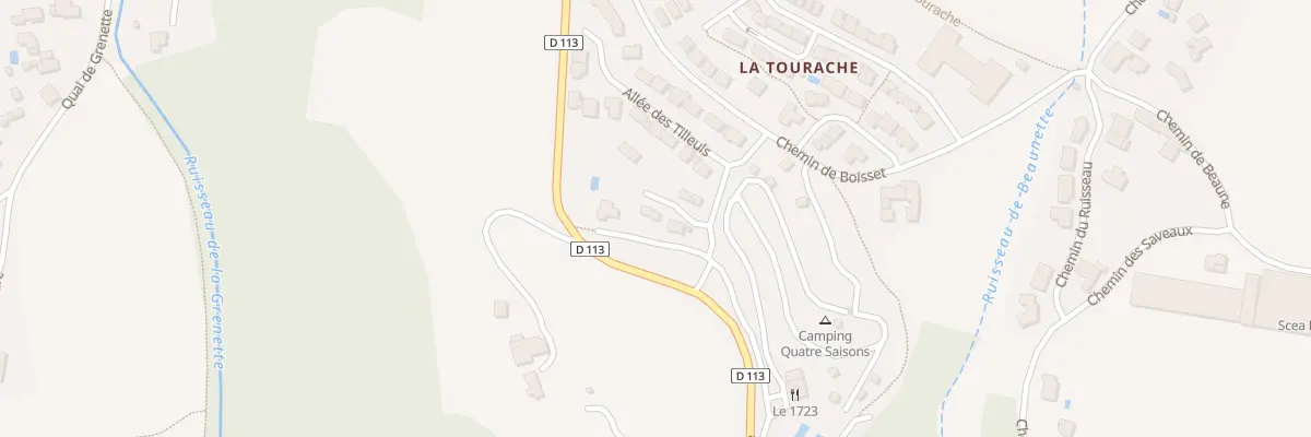 Plan du 115 All des Cedres à Grane