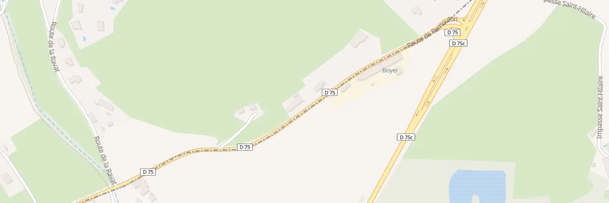 Plan du 5019 Rte Dep 75 de Vienne A Cremieu à Serpaize