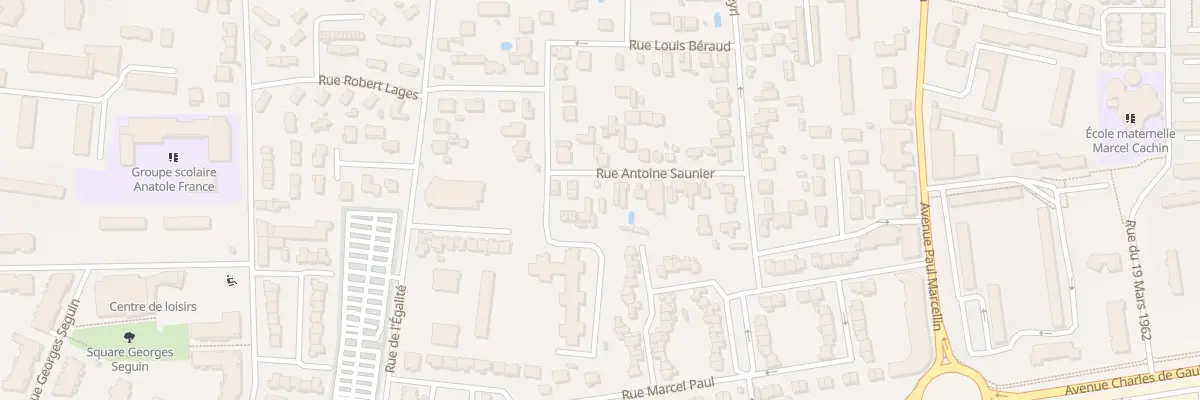 Plan du 14 Rue Antoine Saunier à Vaulx-en-Velin