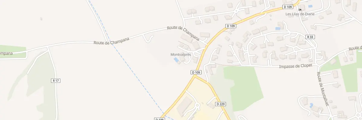 Plan du 55 Imp Montvalprès à Claveyson
