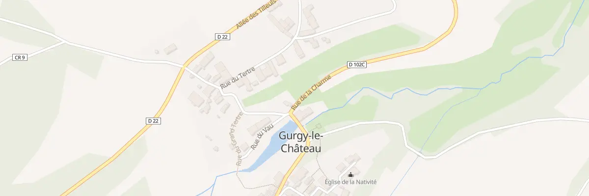Plan du 1 Rue de la Charme à Gurgy-le-Château